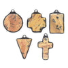 Soldered Jasper Gemstone Pendants | Gemstone Pendants with Soldered Gunmetal Edging | Circle Triangle Plus Cross Rectangle Shapes Available