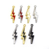 CZ Pendant | 11mm x 36mm Lightning Bolt Shaped Cubic Zirconia Pendant/Charm - Multiple Colors Available