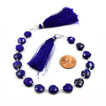 Lapis Lazuli Beads | Hand Cut Indian Gemstone | 10mm And 12mm Heart Shaped Beads