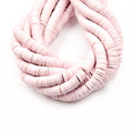 African Vinyl Beads | 8mm Purple Pink Vinyl Clay Heishi Disc Beads (Approx. 350 Beads)