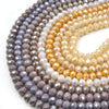 Chinese Crystal Beads | 8mm Faceted AB Coated Rondelle Shaped Crystal Beads | Purple Gray Orange Peach Tan Champagne