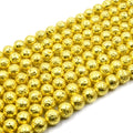 Plated Lava Beads | Gold Silver Rosegold Gunmetal | 4mm 6mm 8mm 10mm