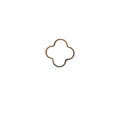 45mm Gold/Silver/Gunmetal Brushed Finish Open Quatrefoil/Clover Shaped Plated Copper Components  Sold Bulk Packs of 10 Pieces (161)