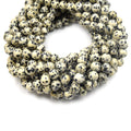 Dalmatian Jasper Beads | Smooth Round Natural Gemstone Beads - 4mm 6mm 8mm 10mm 12mm 14mm