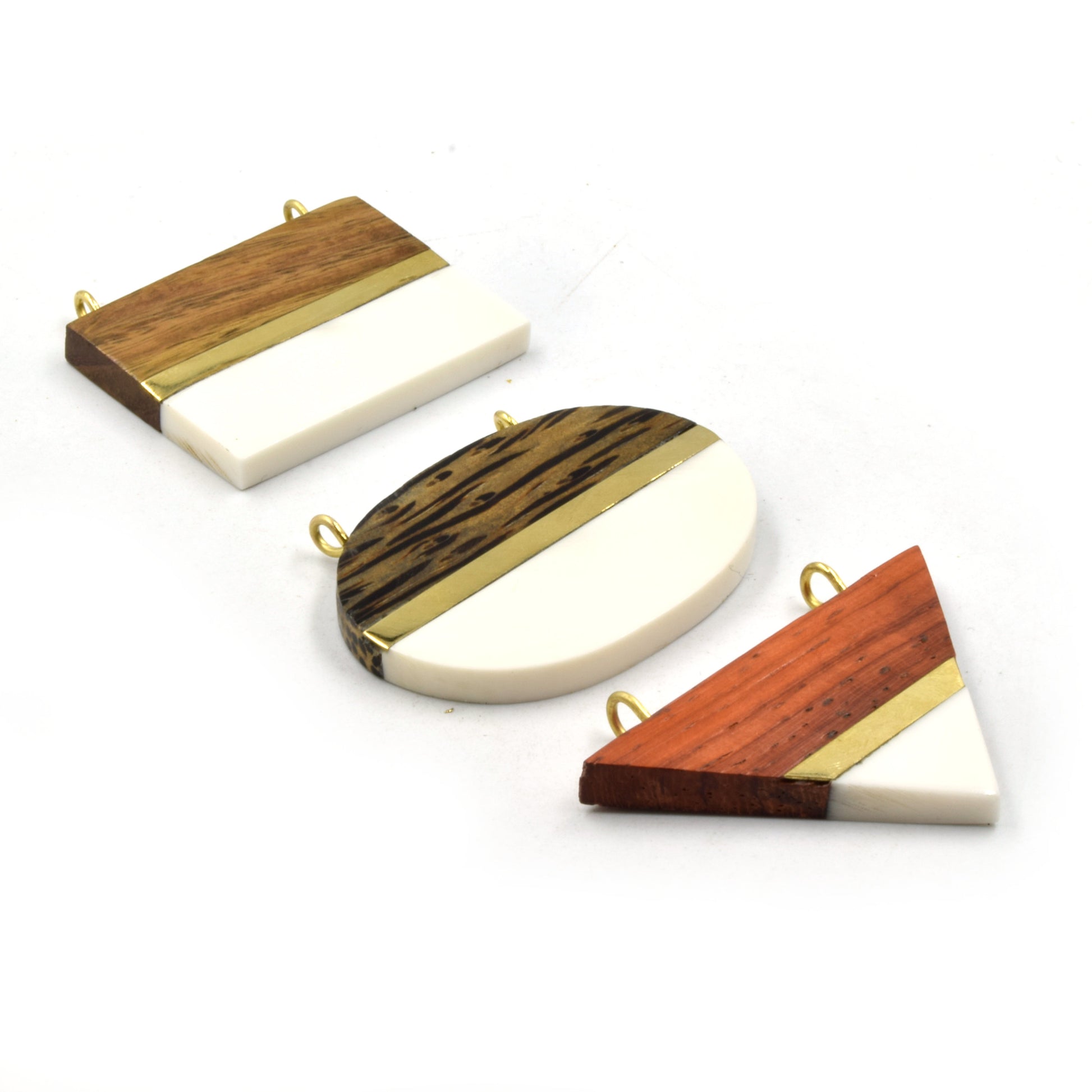 Acrylic Wood Pendants | Resin Pendants | Multiple Shapes and Sizes Available