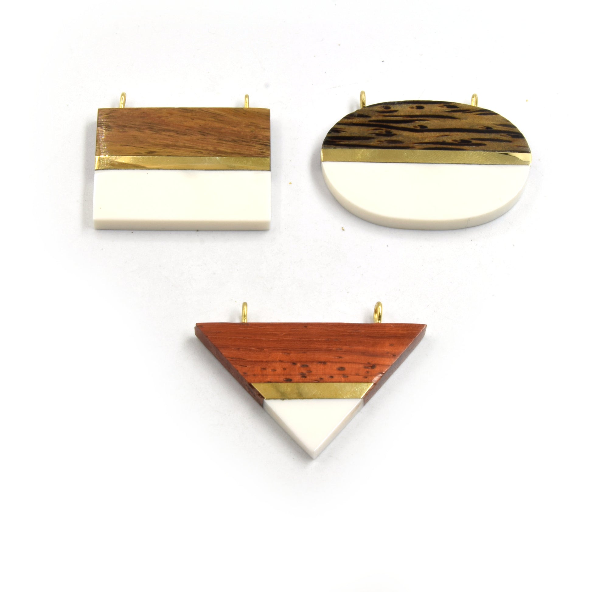 Acrylic Wood Pendants | Resin Pendants | Multiple Shapes and Sizes Available