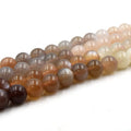 Natural Mixed Moonstone Beads | UNENHANCED/UNTREATED 8mm Natural Smooth Glossy Gradient Mixed Moonstone Round Beads