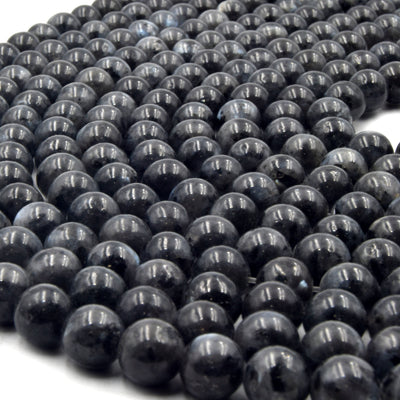 Larvikite Beads | Smooth Larvikite Round Beads | 6mm 8mm 10mm | Loose Gemstone Beads