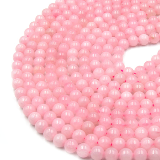 Rose Quartz Beads | Smooth Round Beads | 4mm 6mm 8mm 10mm 12mm