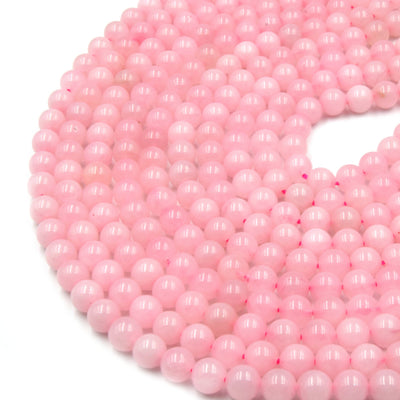 Rose Quartz Beads | Smooth Round Beads | 4mm 6mm 8mm 10mm 12mm