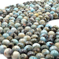 Larimar Beads | Smooth Larimar Round Beads | 6mm 8mm 10mm
