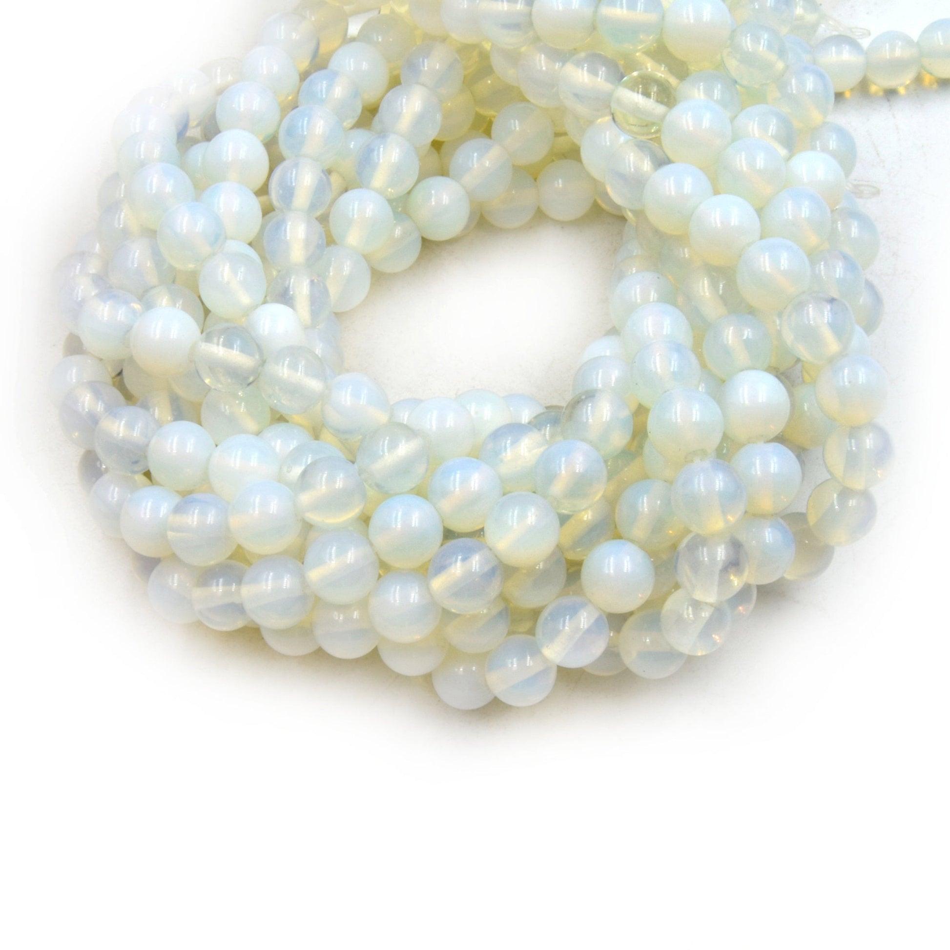 Opalite Beads | Smooth Opalite Round Beads | 6mm 8mm 10mm 12mm | Loose Gemstone Beads | Beads by the Strand