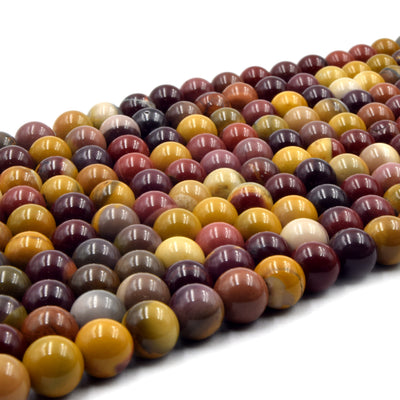 Mookaite Jasper Beads | Smooth Mookaite Round Beads | 2mm 4mm 6mm 8mm 10mm | Single Strands | Loose Beads