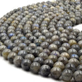 Labradorite Beads | Smooth Labradorite Round Beads | 6mm 8mm 10mm | Loose Beads | Gemstone Beads By The Strand