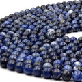 Sodalite Beads | Smooth Sodalite Round Beads | 4mm 6mm 8mm 10mm 12mm | Loose Gemstone Beads