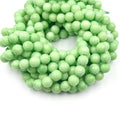 Faceted Jade Beads | 10mm Faceted Dyed Green Jade Round Beads with 1mm Holes - Sold by 15.5&quot; Strands (~ 46 Beads)
