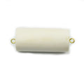 Bone Connectors | Thick Cylindrical Natural Ox Bone Connectors | 20mm x 45mm | White and Brown Connectors