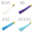 3" Faux Suede Tassel, All Colors, Orange, Blue, Brown, Yellow, Green, Pink, Purple, Sold Individually