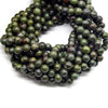 Dragon Blood Stone Beads | Smooth Round Natural Dragon Blood Jasper Beads | 6mm 8mm 10mm 12mm Available