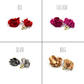 Tassels | One Inch Mini Rose Tassel Light Gold Cap | Tassel Pendants | Sold in Pairs | Red, Pink, Blue, White, Black, Beige, Emerald Tassels