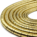 Hematite Heishi Beads | Gold Silver Gunmetal