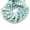 Amazonite Beads | Matte Blue Green Peruvian Amazonite Round Natural Gemstone Beads - 6mm 8mm 10mm Available