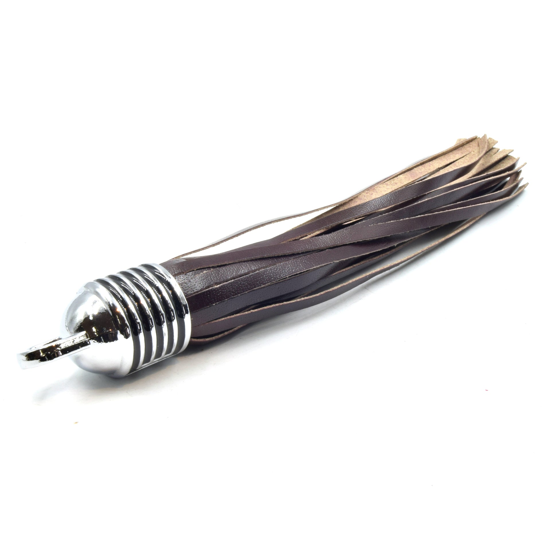 Leather Tassels | 7 inch Leather Tassel with Silver Cap | Leather Pendants | Purple Olive Brown Tassels | Long Tassels
