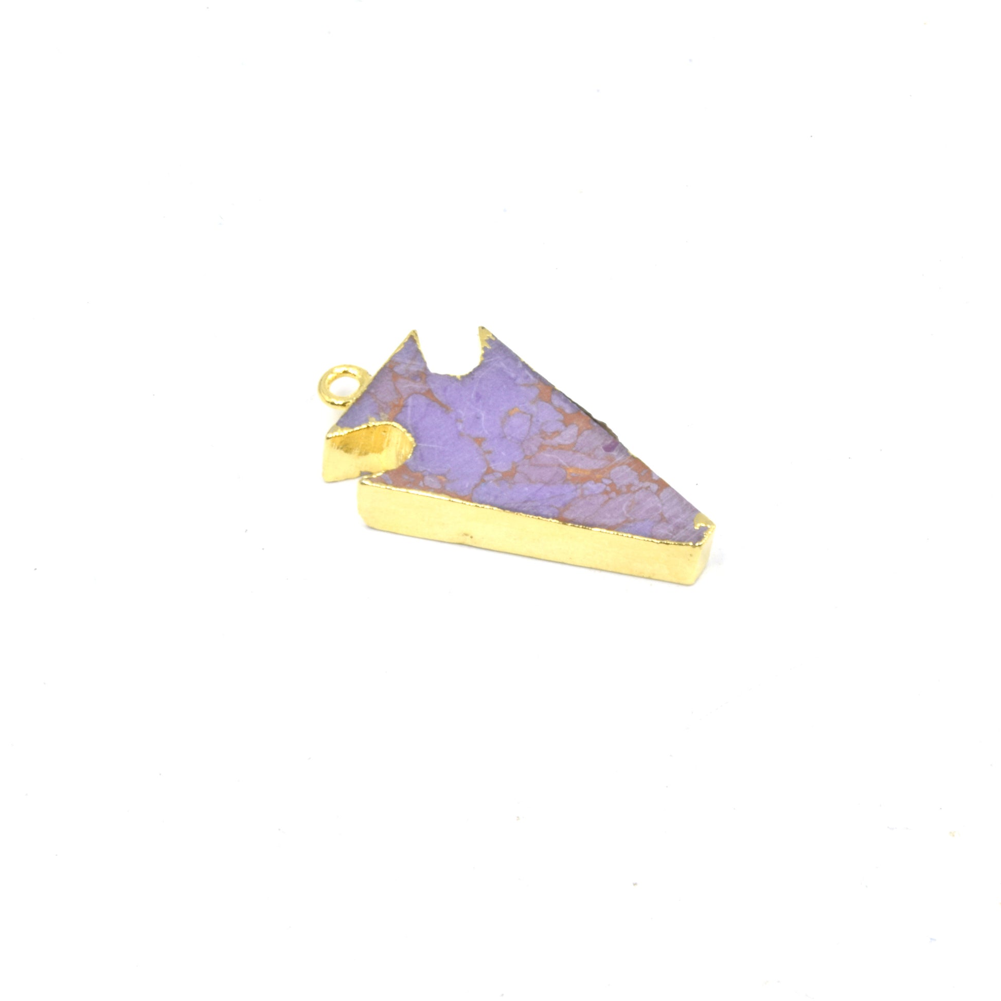 Arrowhead Pendant | Electroplated Faux Stone Arrow Pendant | Limited Quantities Available