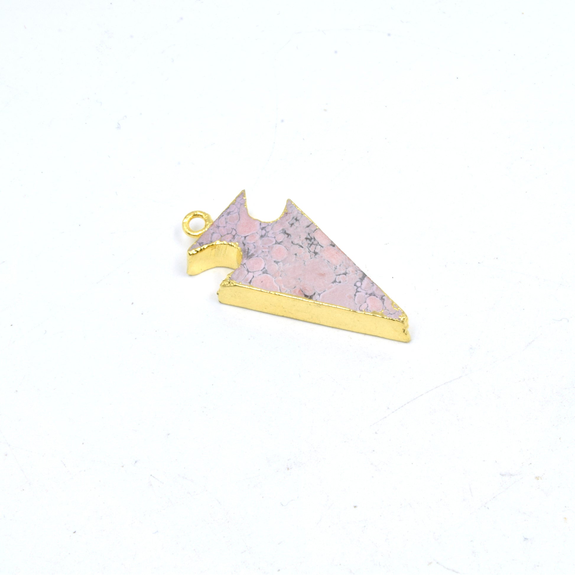 Arrowhead Pendant | Electroplated Faux Stone Arrow Pendant | Limited Quantities Available