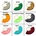 Fan Tassels | Tassel Pendant | Earring Tassels | Neckalce Tassel | Mini Tassels on Brass Finding | Beautiful Colors
