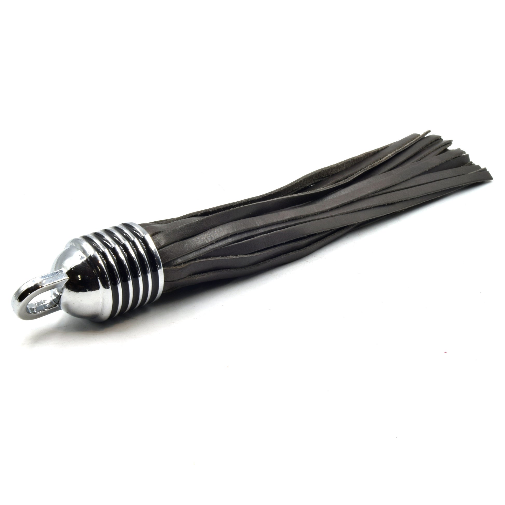 Leather Tassels | 7 inch Leather Tassel with Silver Cap | Leather Pendants | Purple Olive Brown Tassels | Long Tassels