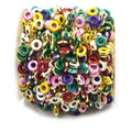 Enamel Dangle Chain | Donut Chain | Multicolor Chain | Link Chain | Colored Enamel Chain | Gold Chain for Jewelry Making