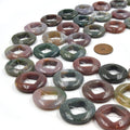 Indian Agate Beads | Heart Marquise Swirl Oval Triangle Diamond Circle Shaped Indian Agate Beads | Fancy Jasper Beads