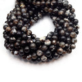 Smooth Dark Brown Mottled Dyed Agate Round/Ball Shaped Beads - Sold by 15.5" Strands - Quality Gemstone - 4mm 6mm 8mm 10mm Available