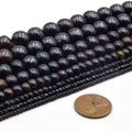 Bone Beads | Ox Bone Round Rondelle Beads | White Bone Beads, Brown Bone Beads | 2mm 3mm 4mm 6mm 8mm 10mm 12mm 14mm 16mm