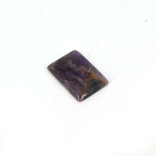 Cacoxenite Cabochon | Rectangle Shaped Flat Back Cabochon | 18mm x 26mm - 4mm Dome Height | OOAK Natural Gemstone Cabochon