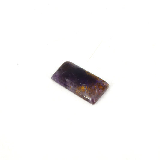 Cacoxenite Cabochon | Rectangle Shaped Flat Back Cabochon | 13mm x 25mm - 4mm Dome Height | OOAK Natural Gemstone Cabochon
