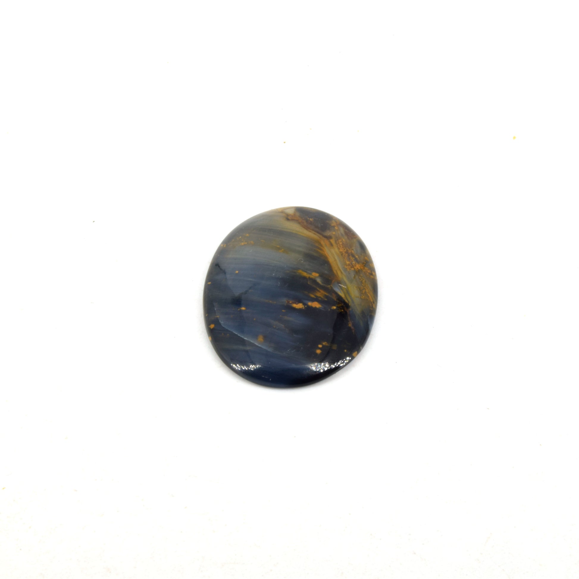 Pietersite Cabochon | Round Flat Back Cabochon | 25mm x 35mm - 5mm Dome Height | OOAK Natural Gemstone Cabochon