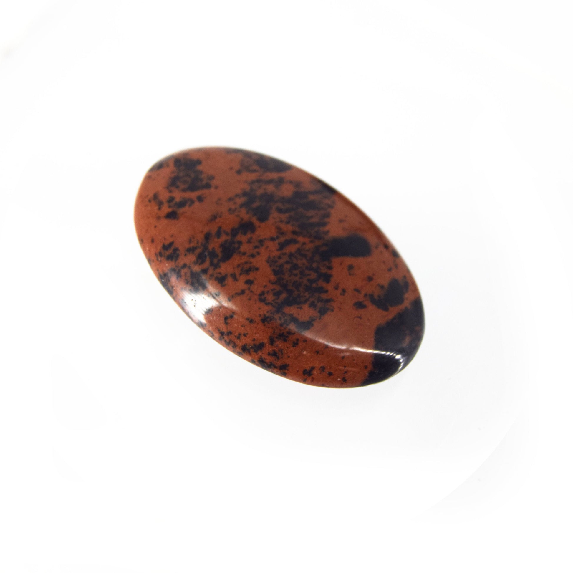 Mahogany Jasper Cabochon | Oval Flat Back Cabochon | 24mm x 35mm - 6mm Dome Height | OOAK Natural Gemstone Cabochon