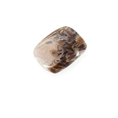 Stick Agate Cabochon | Rectangle Flat Back Cabochon | 25mm x 29mm - 6mm Dome Height | OOAK Natural Gemstone Cabochon