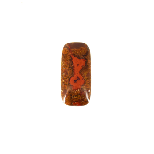 Moroccan Seam Cabochon | Rectangle Flat Back Cabochon | 15mm x 31mm - 5mm Dome Height | OOAK Natural Gemstone Cabochon