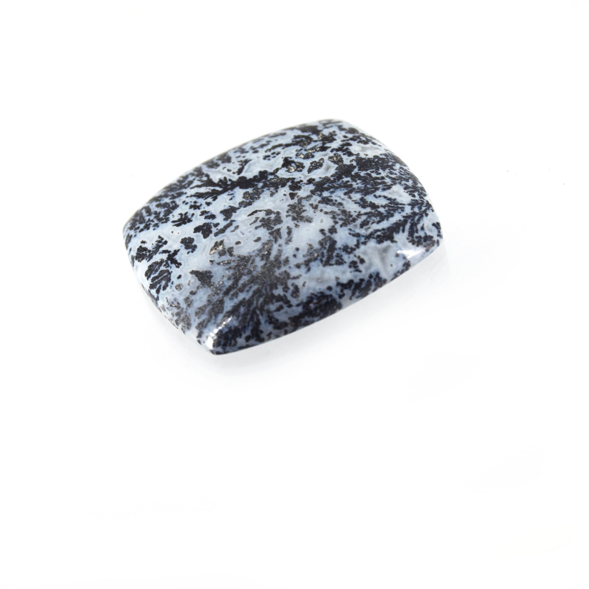 Dendritic Pyrite Cabochon | Rectangle Flat Back Cabochon | 29mm x 31mm - 6mm Dome Height | OOAK Natural Gemstone Cabochon | Loose Gemstone