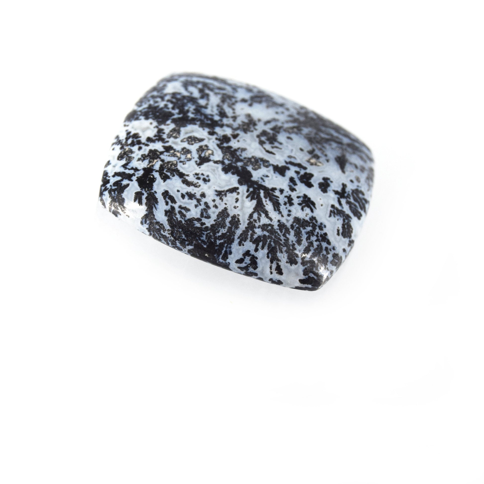 Dendritic Pyrite Cabochon | Rectangle Flat Back Cabochon | 29mm x 31mm - 6mm Dome Height | OOAK Natural Gemstone Cabochon | Loose Gemstone