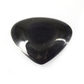 Black Obsidian Cabochon | Trillion Flat Back Cabochon | 41mm x 50mm - 10mm Dome Height | OOAK Natural Gemstone Cabochon