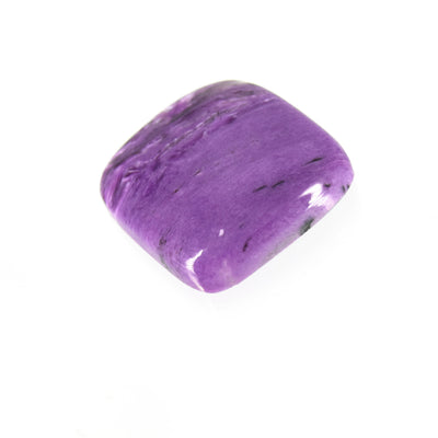 Charoite Cabochon | Rectangle Flat Back Cabochon | 25mm x 26mm - 6mm Dome Height | OOAK Natural Gemstone Cabochon