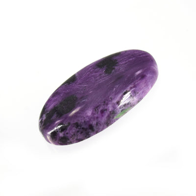 Charoite Cabochon | Oval Flat Back Cabochon | 24mm x 36mm - 6mm Dome Height | OOAK Natural Gemstone Cabochon