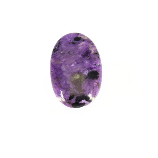 Charoite Cabochon | Oval Flat Back Cabochon | 20mm x 32mm - 5mm Dome Height | OOAK Natural Gemstone Cabochon