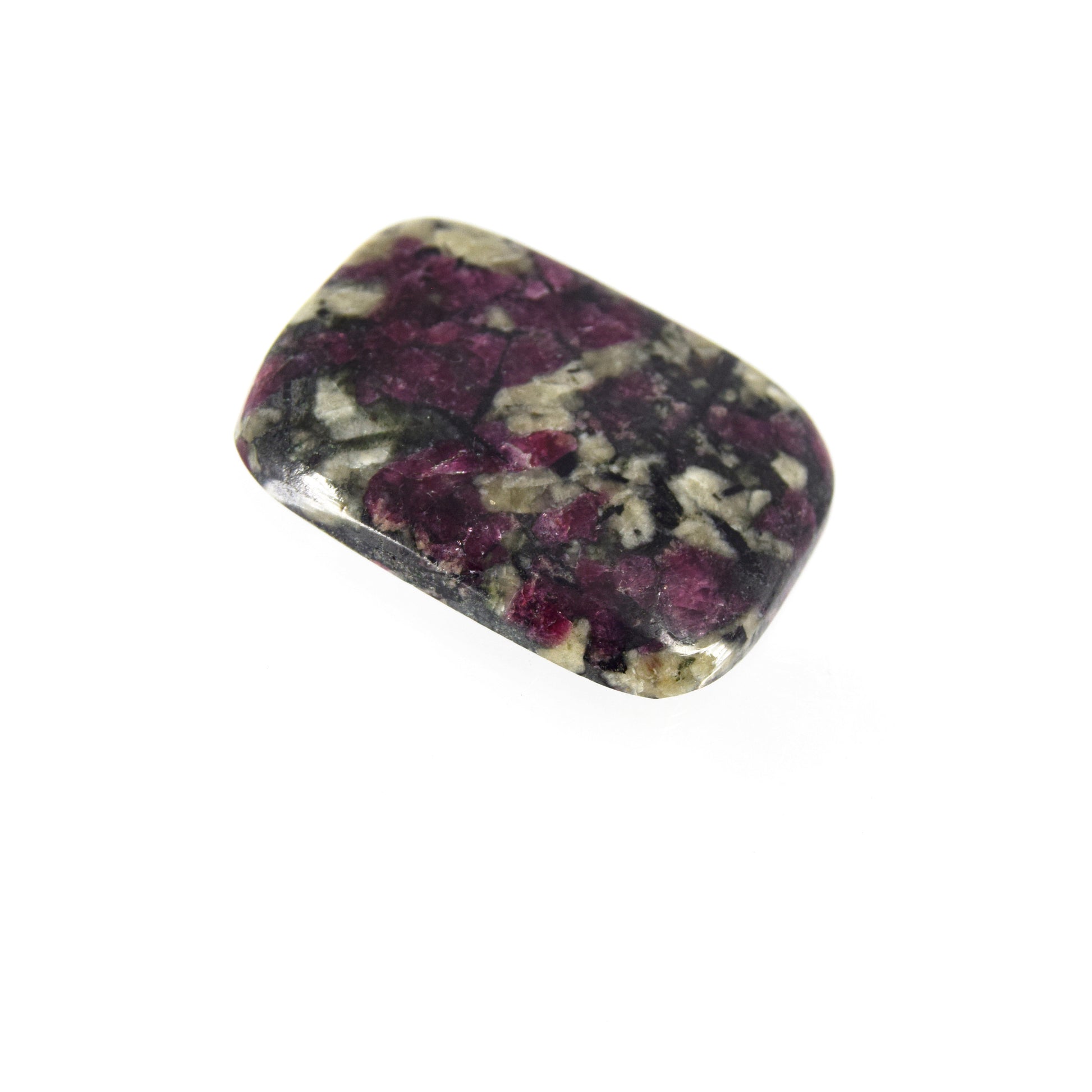 Eudialyte Cabochon | Rectangle Flat Back Cabochon | 26mm x 34mm - 6mm Dome Height| OOAK Natural Gemstone Cabochon
