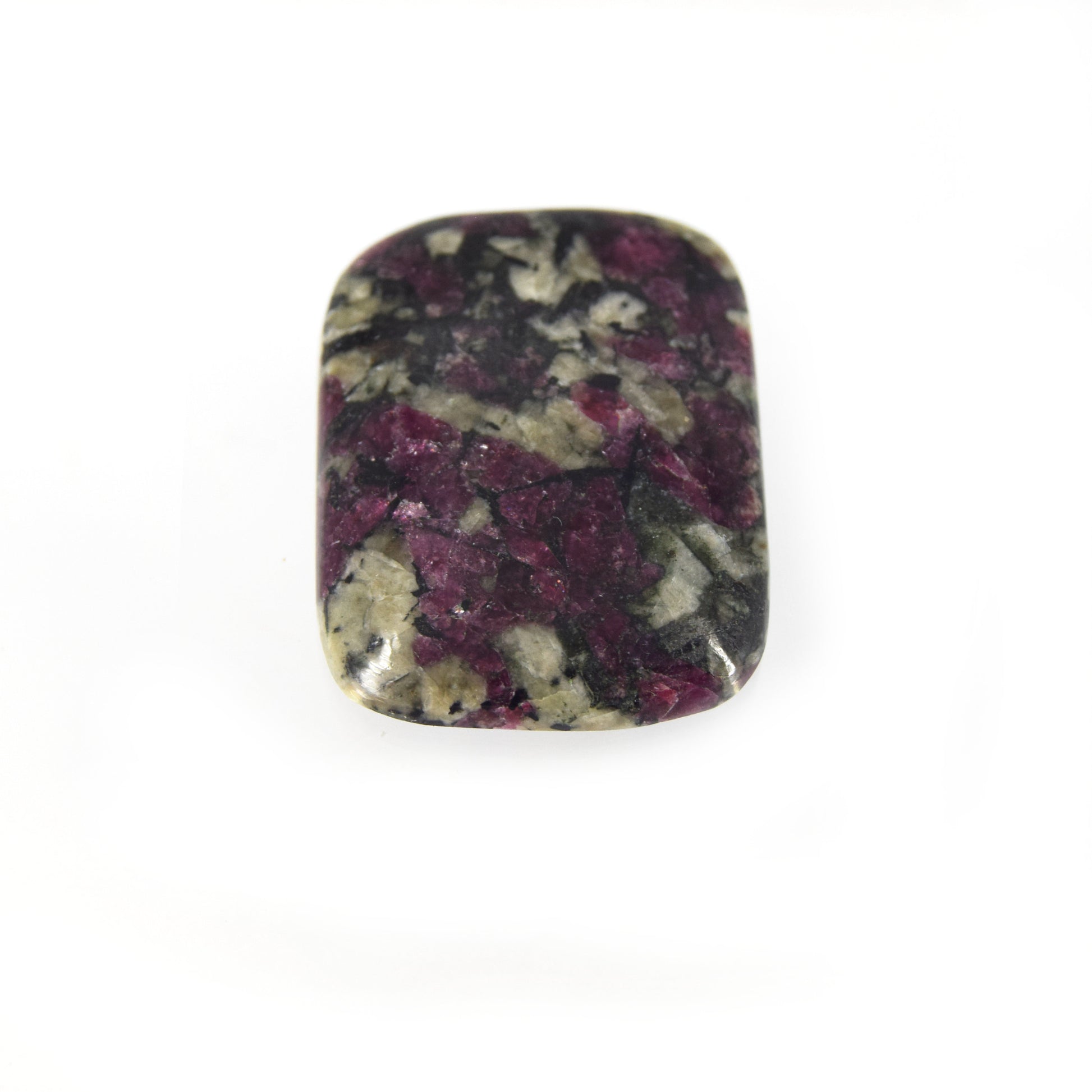 Eudialyte Cabochon | Rectangle Flat Back Cabochon | 26mm x 34mm - 6mm Dome Height| OOAK Natural Gemstone Cabochon