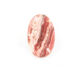 Rhodochrosite Cabochon | Oval Flat Back Cabochon | 20mm x 33mm - 5mm Dome Height | OOAK Natural Gemstone Cabochon